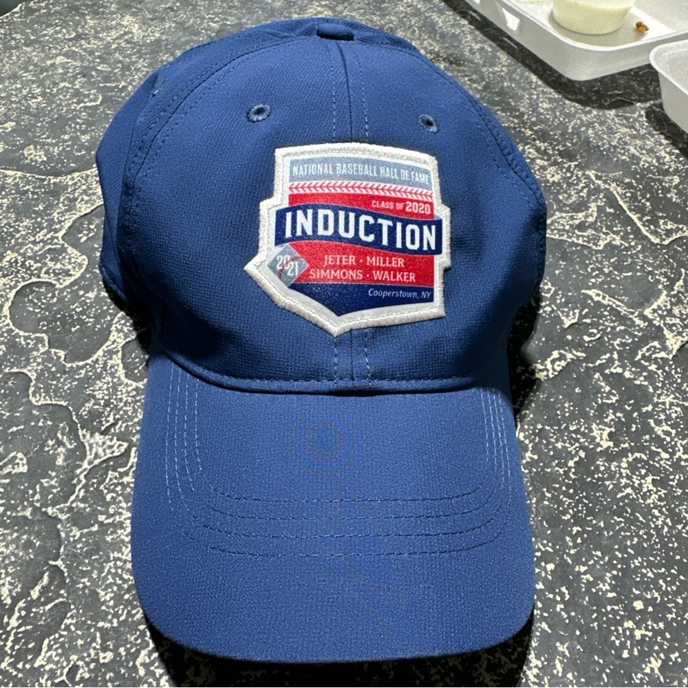 Nike National Baseball Hall of Fame Induction Hat.  Jeter Miller Simmons Walker